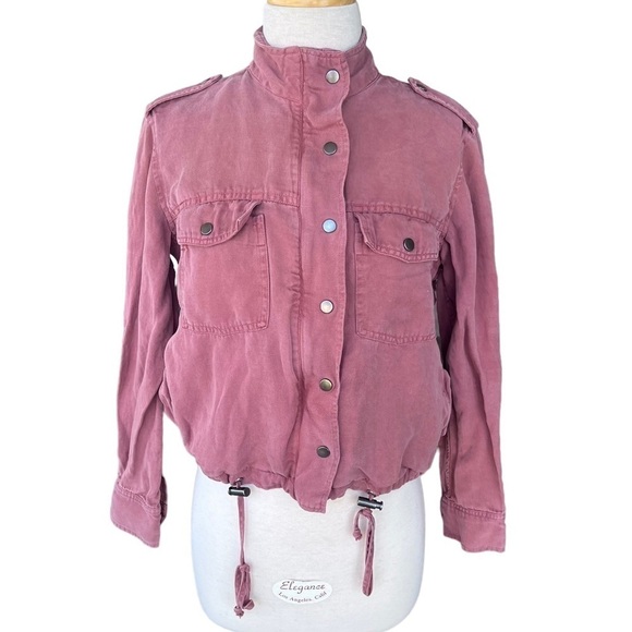 Rails Collins Lightweight Utility Jacket Size XXS Brick Color Zip Front Pockets - Picture 2 of 14